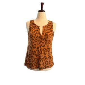 Peyton Jenson Cheetah Print V tank size M EUC